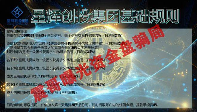 星辉创投OSL交易所资金盘骗局，原ABCC操盘，高度预警！