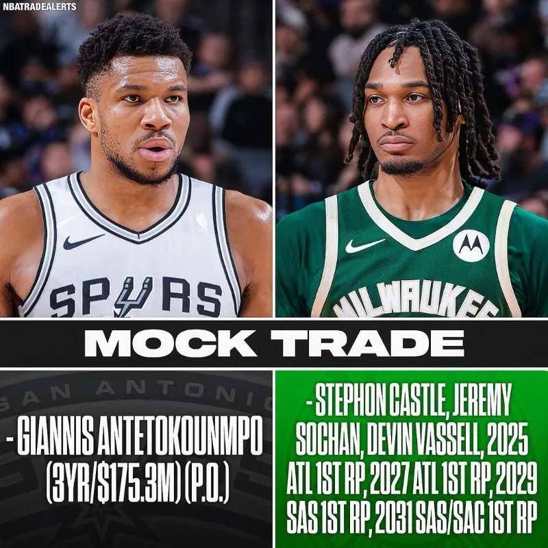 马刺续约福克斯！字母哥逼宫雄鹿！有望联手杜兰特