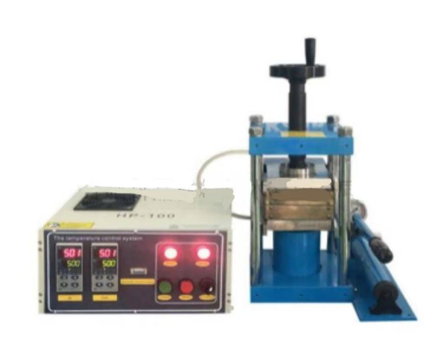 JKZC-RY24T 型750℃&amp;24T小型平板热压机 (135x135 mm,上下板独立控温)