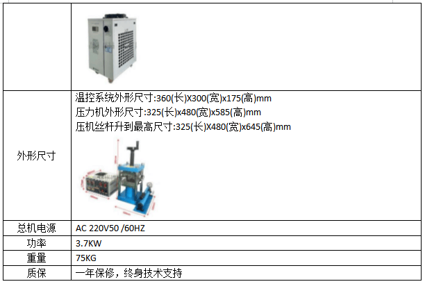 JKZC-RY24T 型750℃&amp;24T小型平板热压机 (135x135 mm,上下板独立控温)
