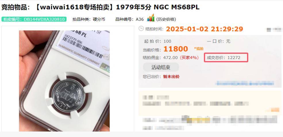 1枚12272元，5分硬币中的天王币，你能找到吗？