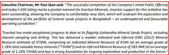 【新股上市】矿砂公司Everlast Minerals Ltd (ASX:EV8)挂牌澳交所 首秀暴涨55%